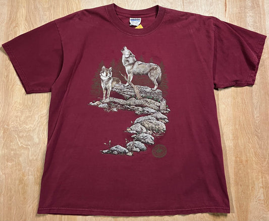1990's Faded American Outdoors Wolf Pack T-Shirt