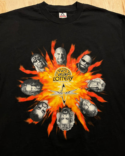 1990's World Championship Wrestling x West Virginia Lottery T-Shirt