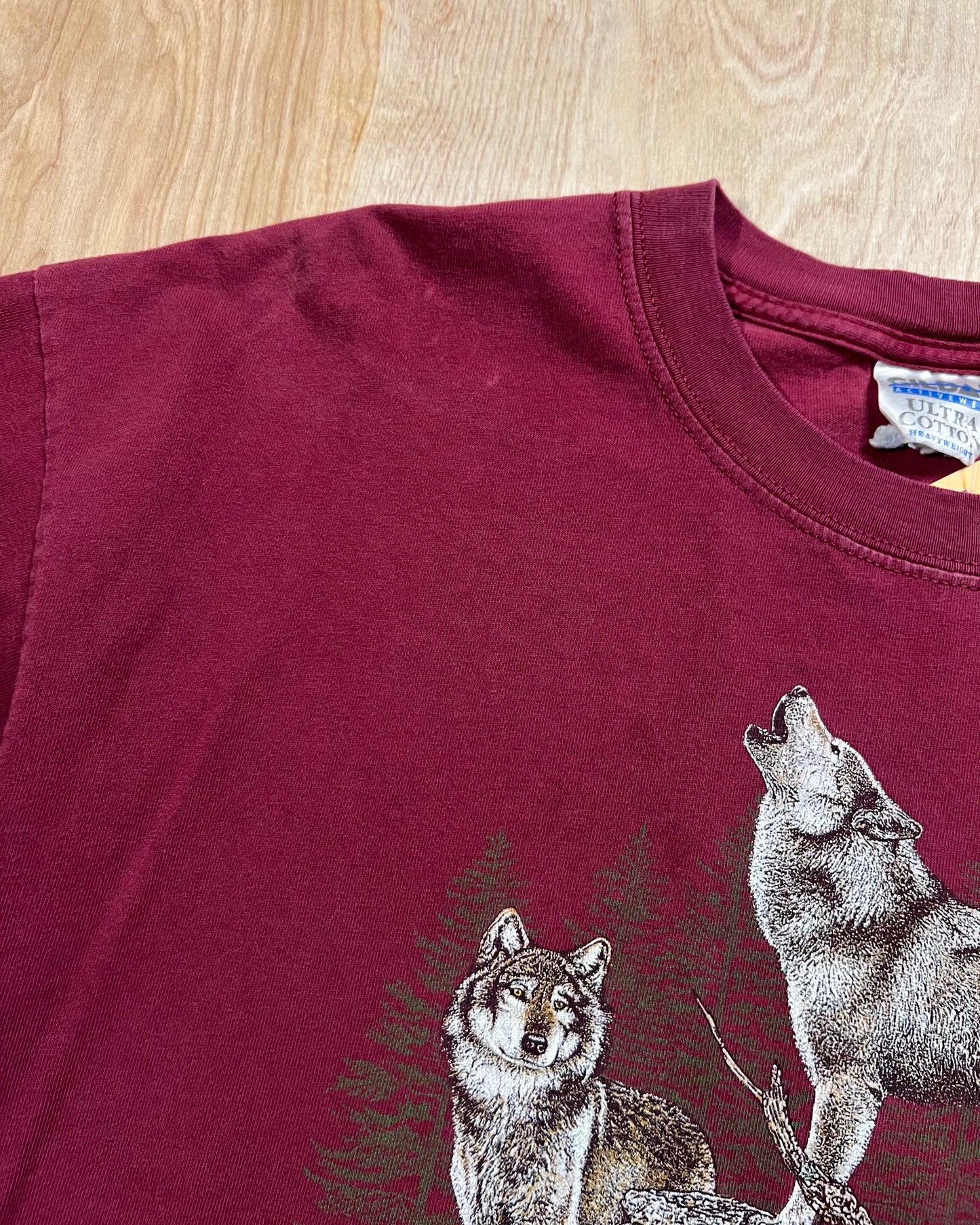 1990's Faded American Outdoors Wolf Pack T-Shirt