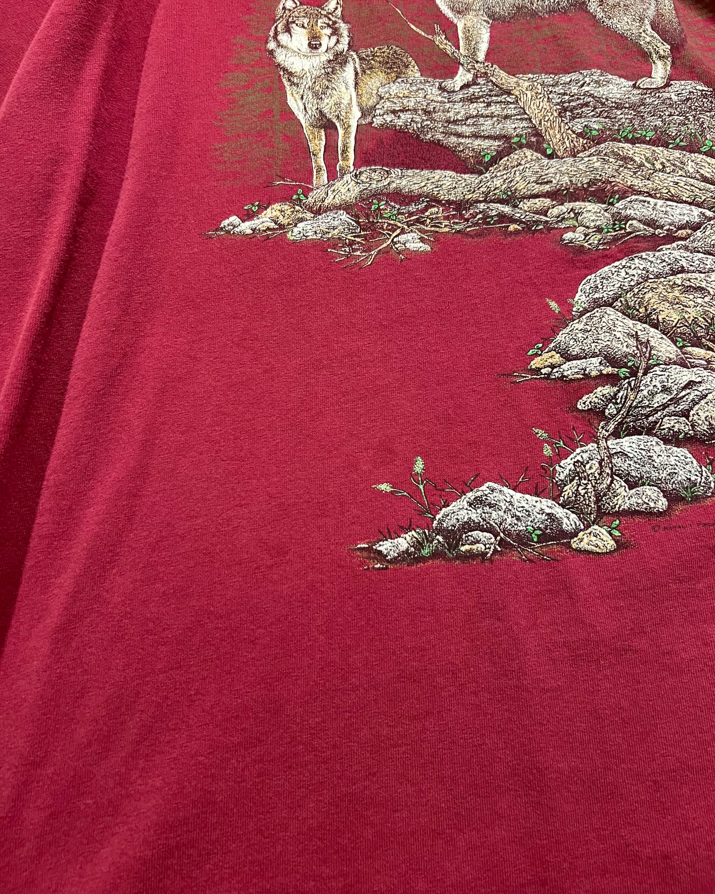 1990's Faded American Outdoors Wolf Pack T-Shirt