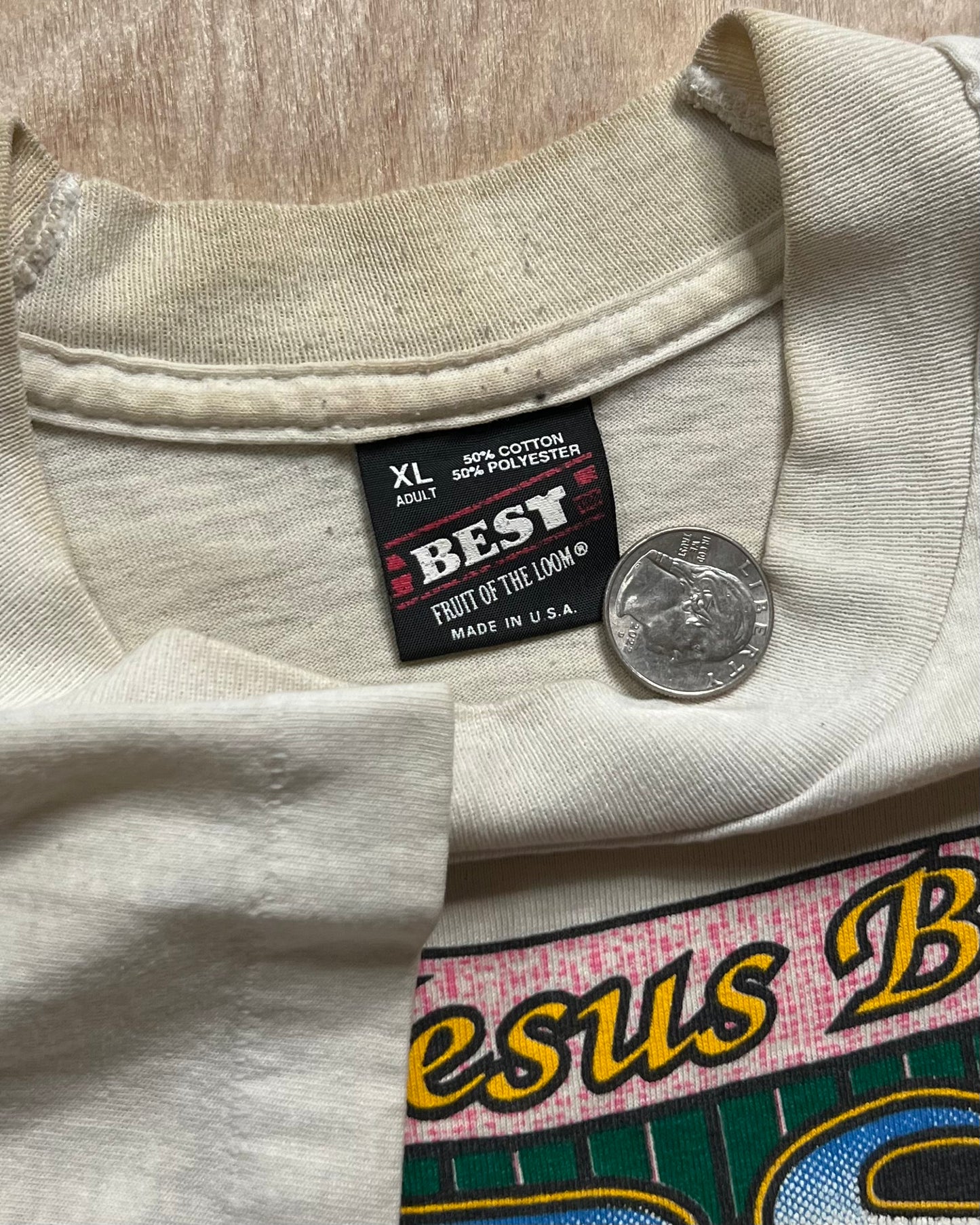 1992 Stained "Let Jesus Come First" Single Stitch T-Shirt