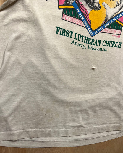 1992 Stained "Let Jesus Come First" Single Stitch T-Shirt