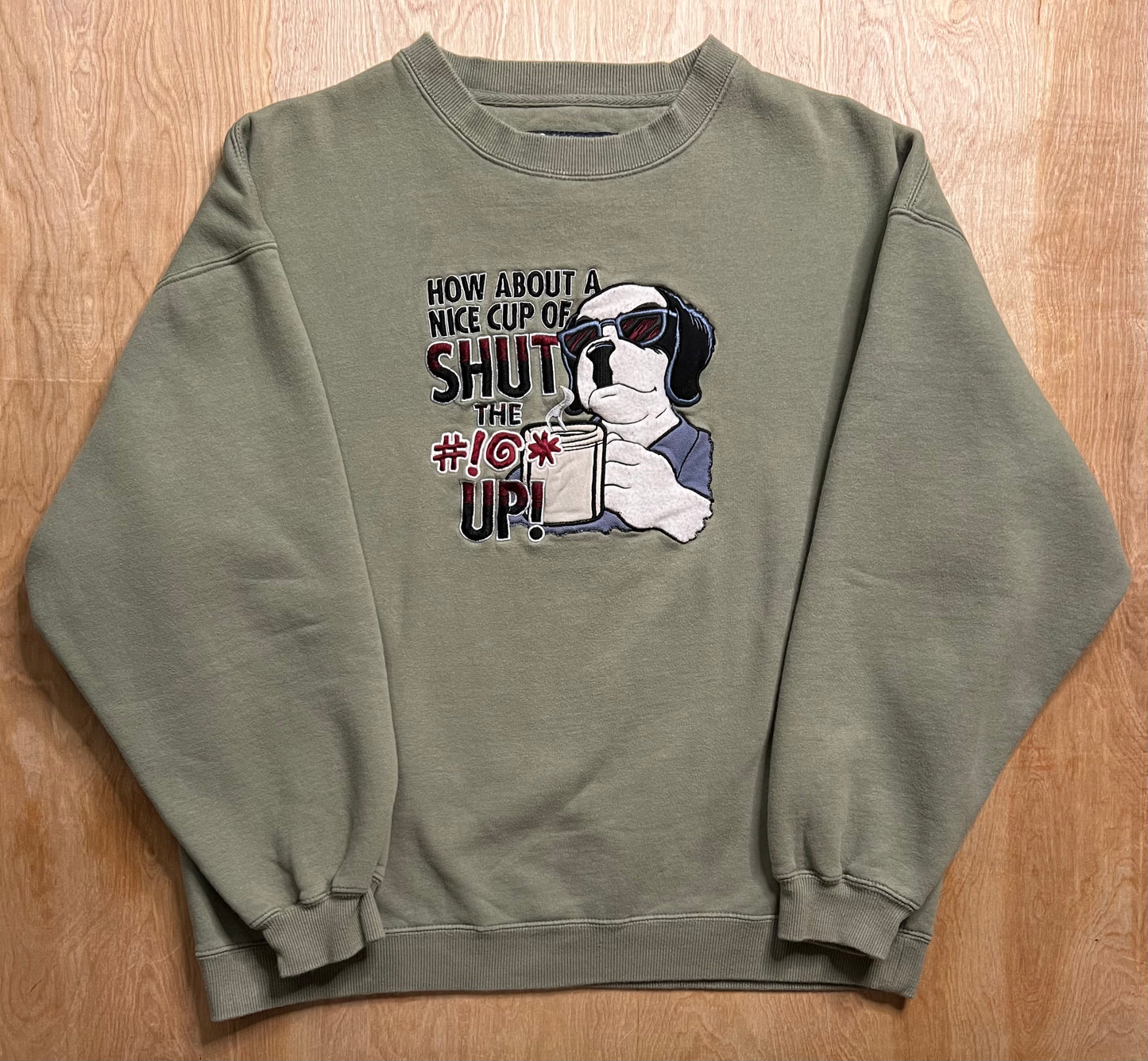 Vintage Big Dogs "How About A Nice Cup of Shut the #!@* Up!" Crewneck