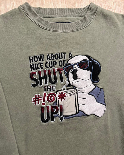 Vintage Big Dogs "How About A Nice Cup of Shut the #!@* Up!" Crewneck