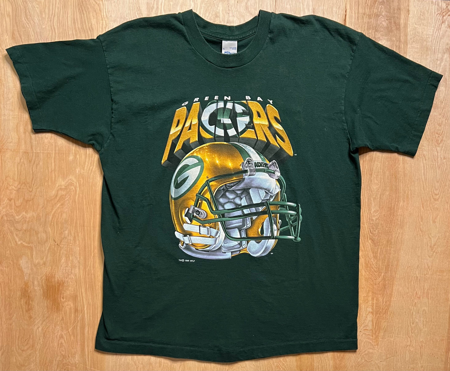 1995 Green Bay Packers Single Stitch Salem T-Shirt