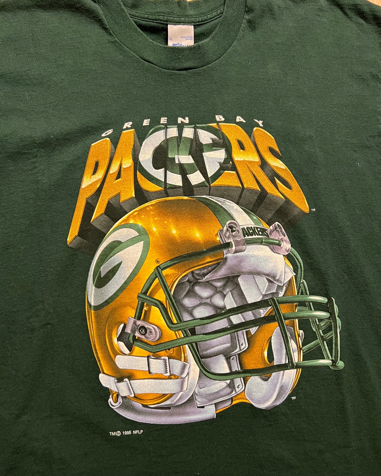 1995 Green Bay Packers Single Stitch Salem T-Shirt
