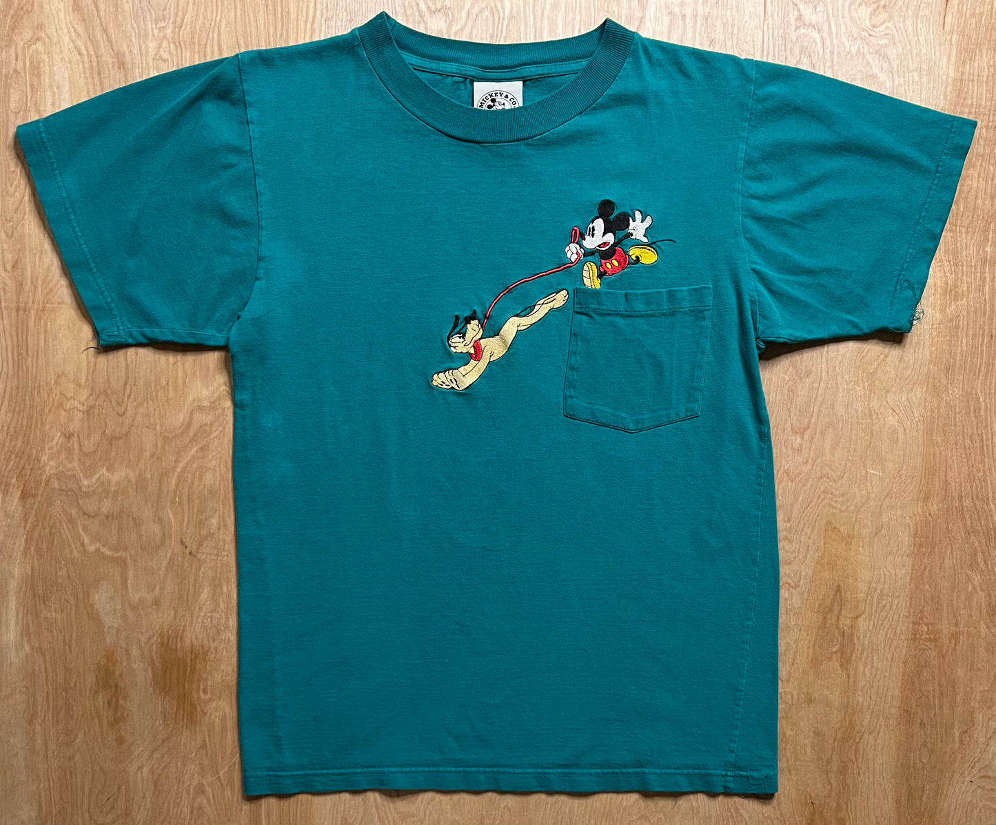 1990's Mickey Mouse x Pluto Pocket T-Shirt