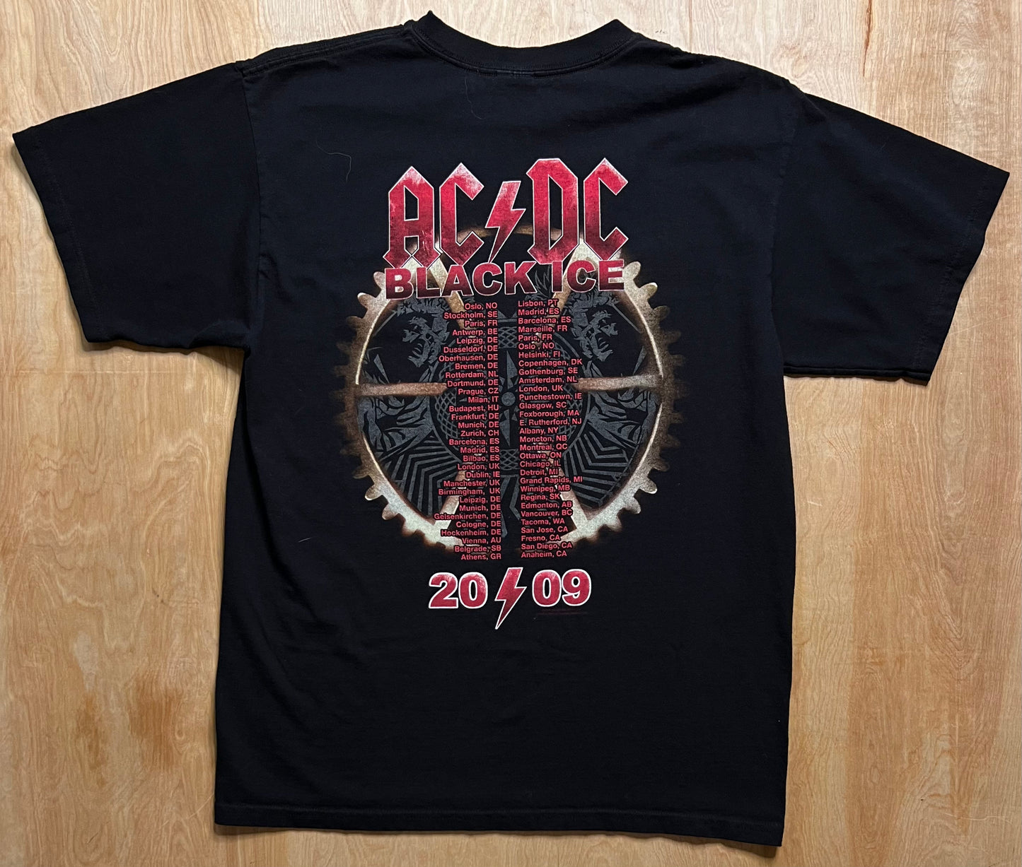 2009 ACDC Black Ice Tour T-Shirt