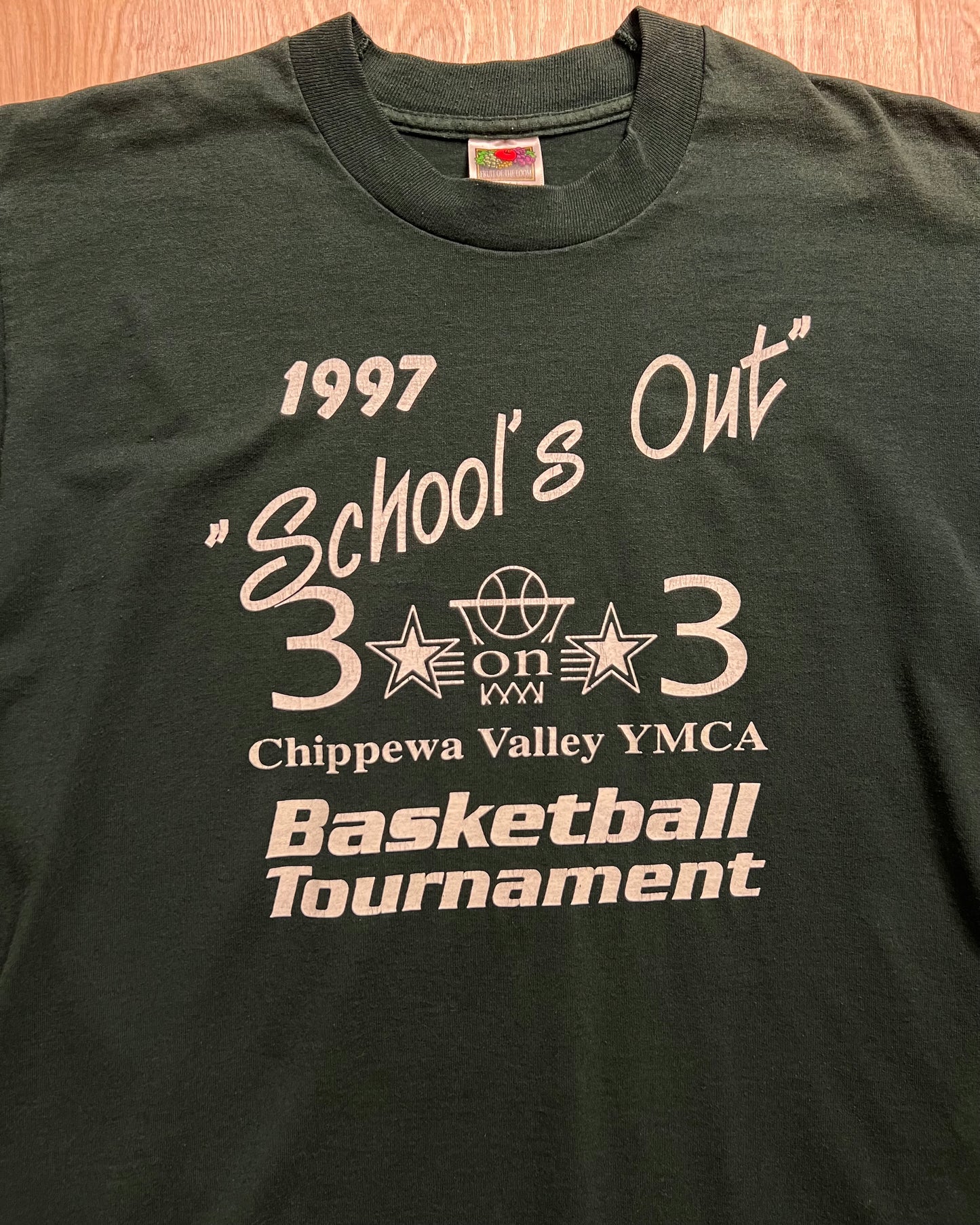 1997 YMCA Schools Out Chippewa Valley Basketball 3 On 3 Tournament T-Shirt