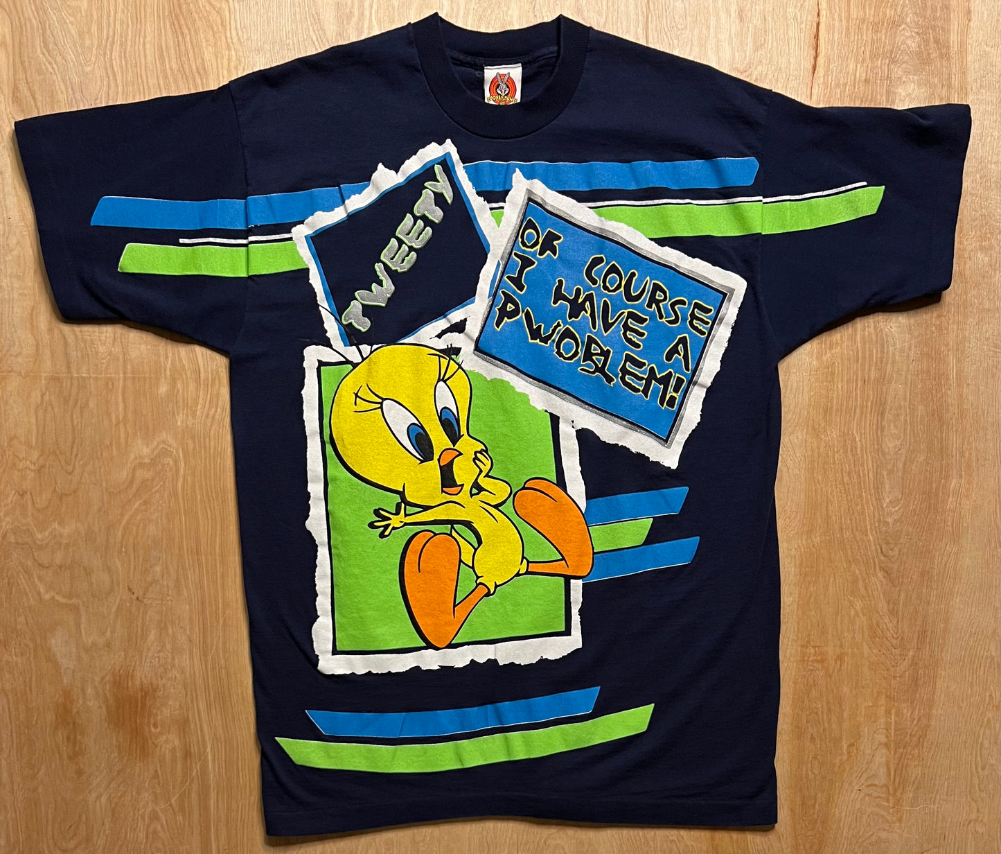 1997 Tweety Bird "Of Course I Have A Pwoblem" Single Stitch T-Shirt