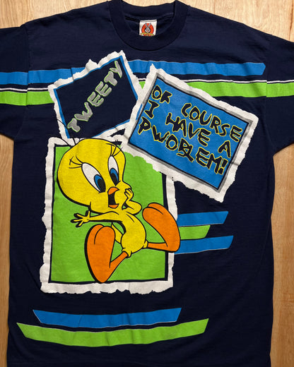 1997 Tweety Bird "Of Course I Have A Pwoblem" Single Stitch T-Shirt