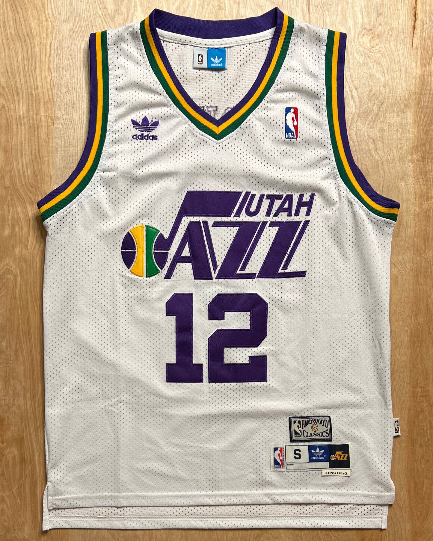 2000's Utah Jazz Retro John Stockton Adidas Hardwood Classics Jersey