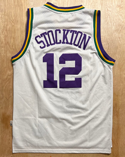 2000's Utah Jazz Retro John Stockton Adidas Hardwood Classics Jersey