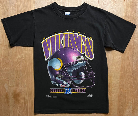 1992 Minnesota Vikings Central Division Salem Single Stitch T-Shirt