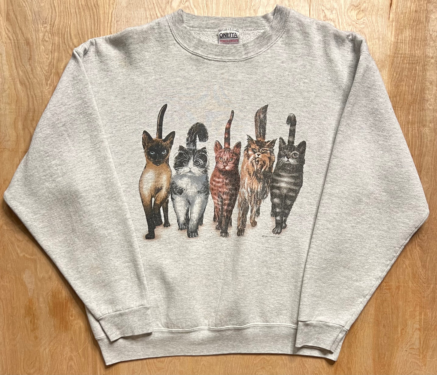 1993 Cats Front and Back Crewneck