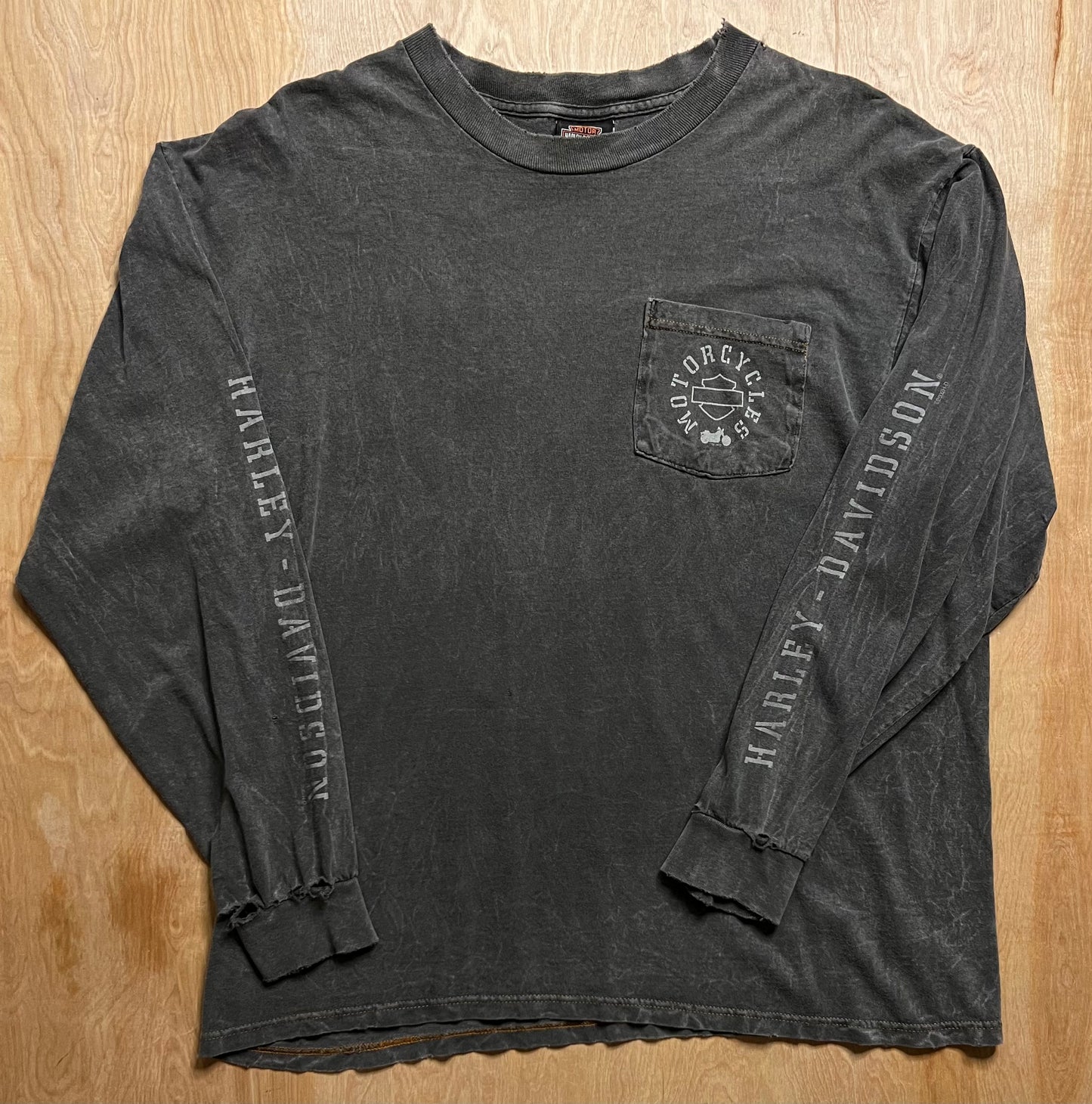 2002 Distressed Harley Davidson Killer Creek, Georgia Long Sleeve