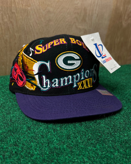 1997 Deadstock Green Bay Packers Super Bowl Champions Locker Room Hat
