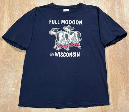 1990's Wisconsin Full Moooon Cow T-Shirt