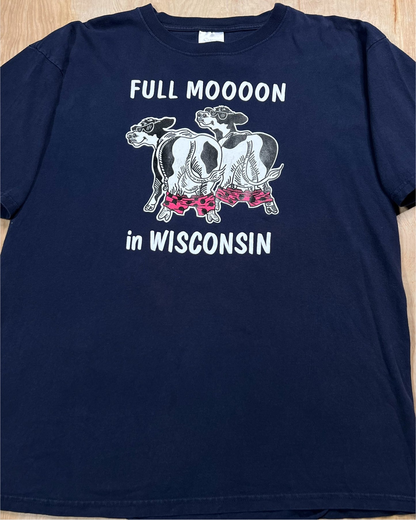 1990's Wisconsin Full Moooon Cow T-Shirt