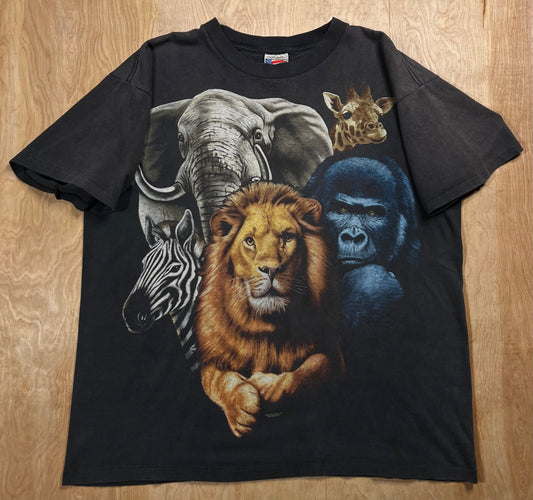 1990's Faded African Wildlife Single Stitch T-Shirt