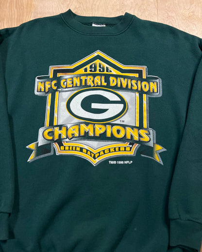 1996 Green Bay Packers Central Division Champions Crewneck