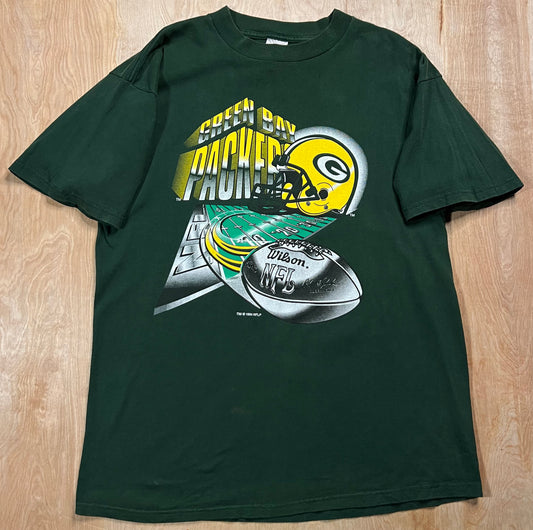 1994 Green Bay Packers Wilson Football T-Shirt