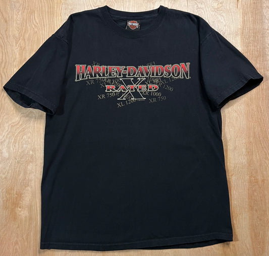 Y2K Harley Davidson XL 1200 X Rated T-Shirt