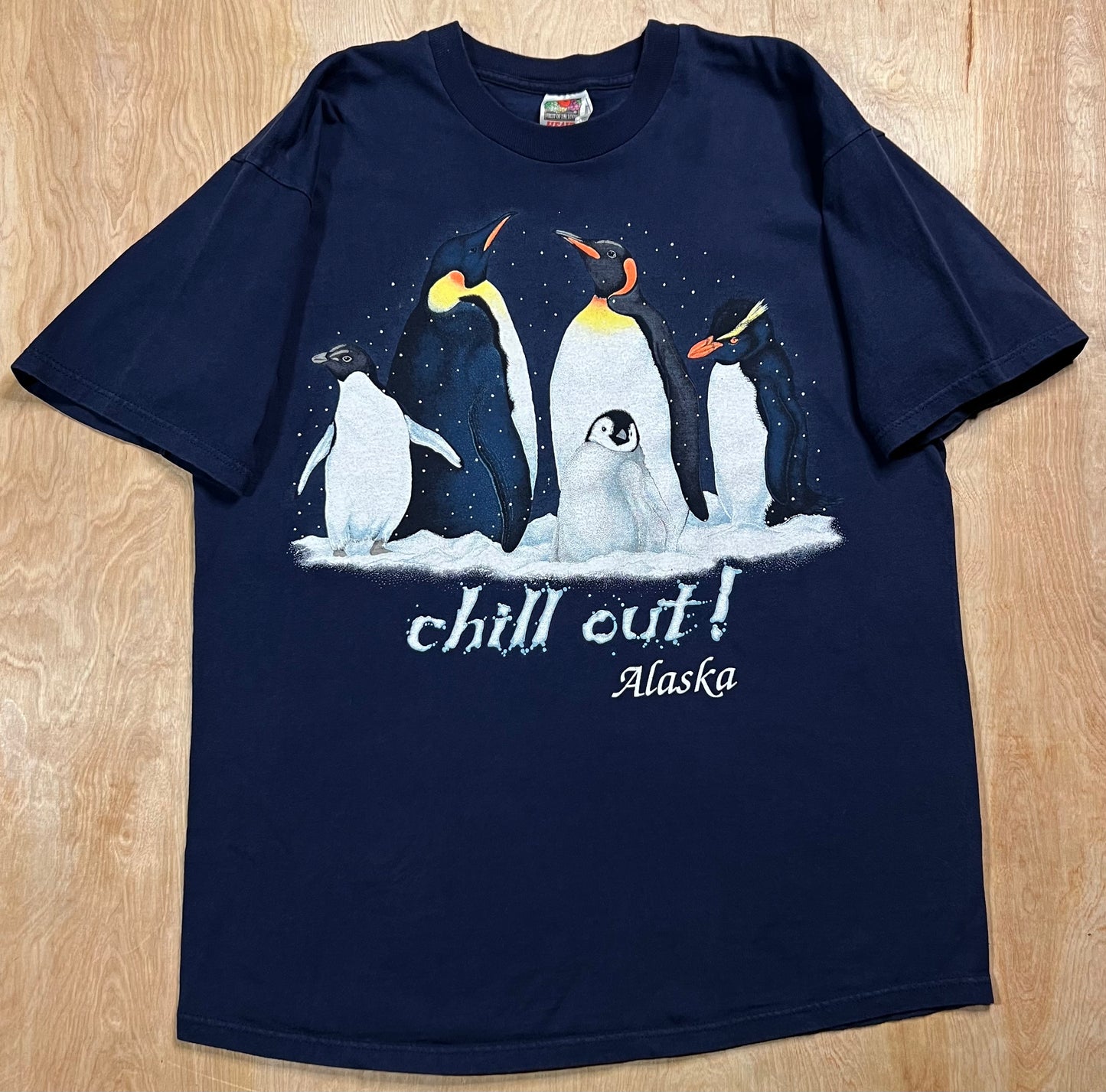 1990's Alaska Penguins "Chill Out!" T-Shirt