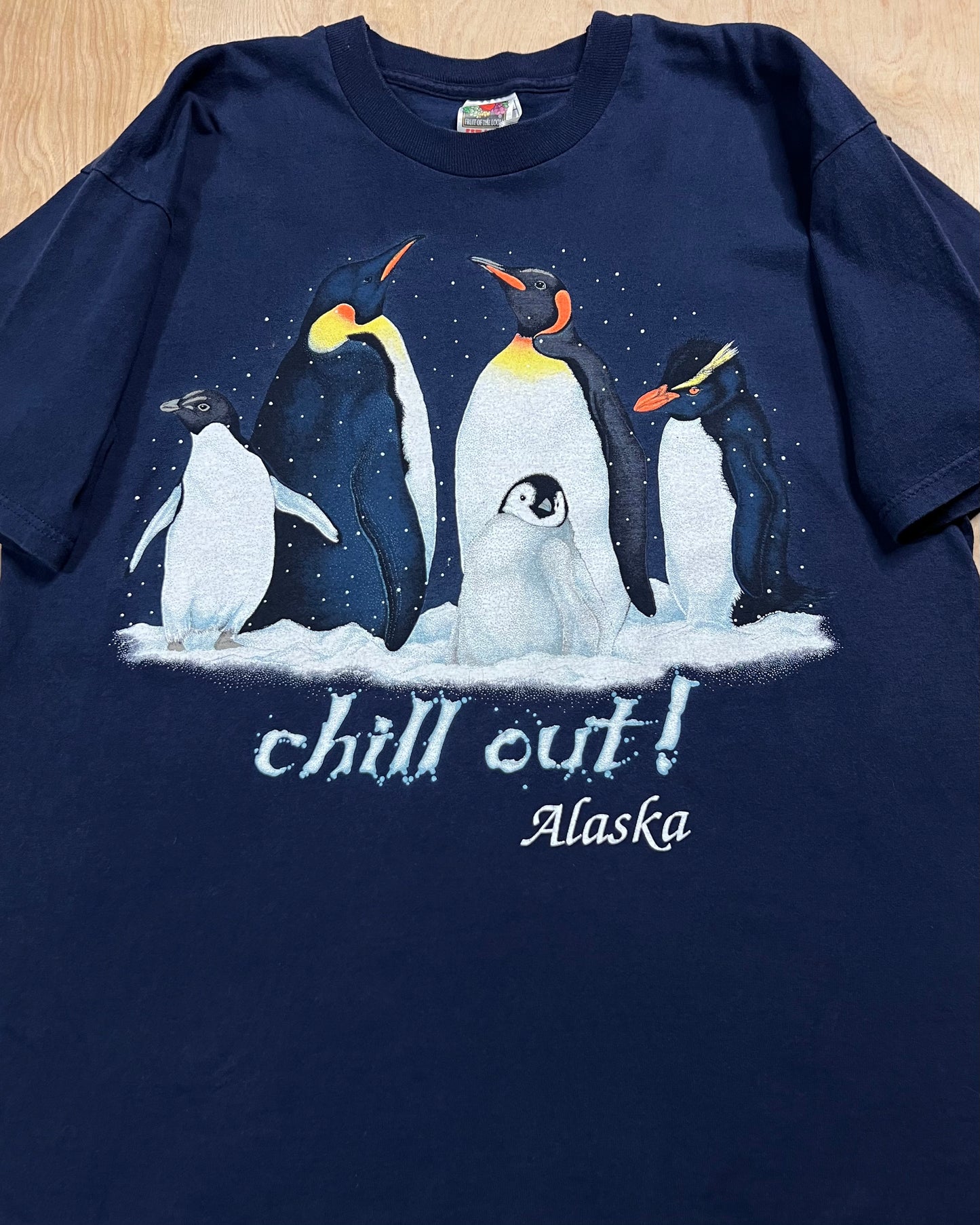 1990's Alaska Penguins "Chill Out!" T-Shirt