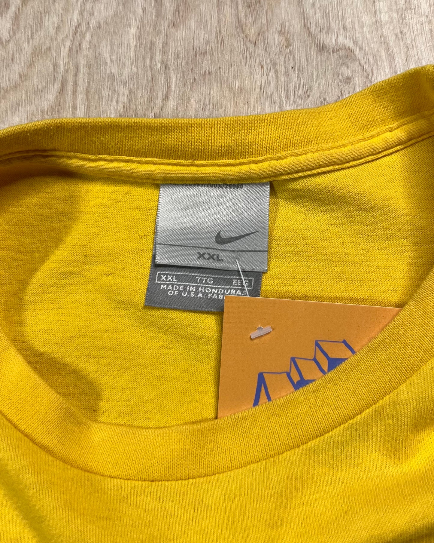 Early 2000's Nike Mini Swoosh Yellow T-Shirt