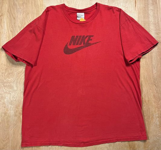 Early 2000's Nike Logo + Back Graphic T-Shirt