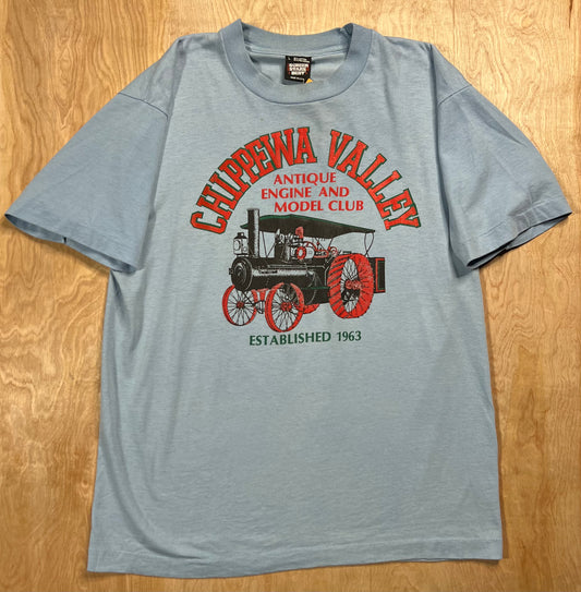 Early 1990's Chippewa Valley Antique Engine and Model Club Single Stitch T-Shirt