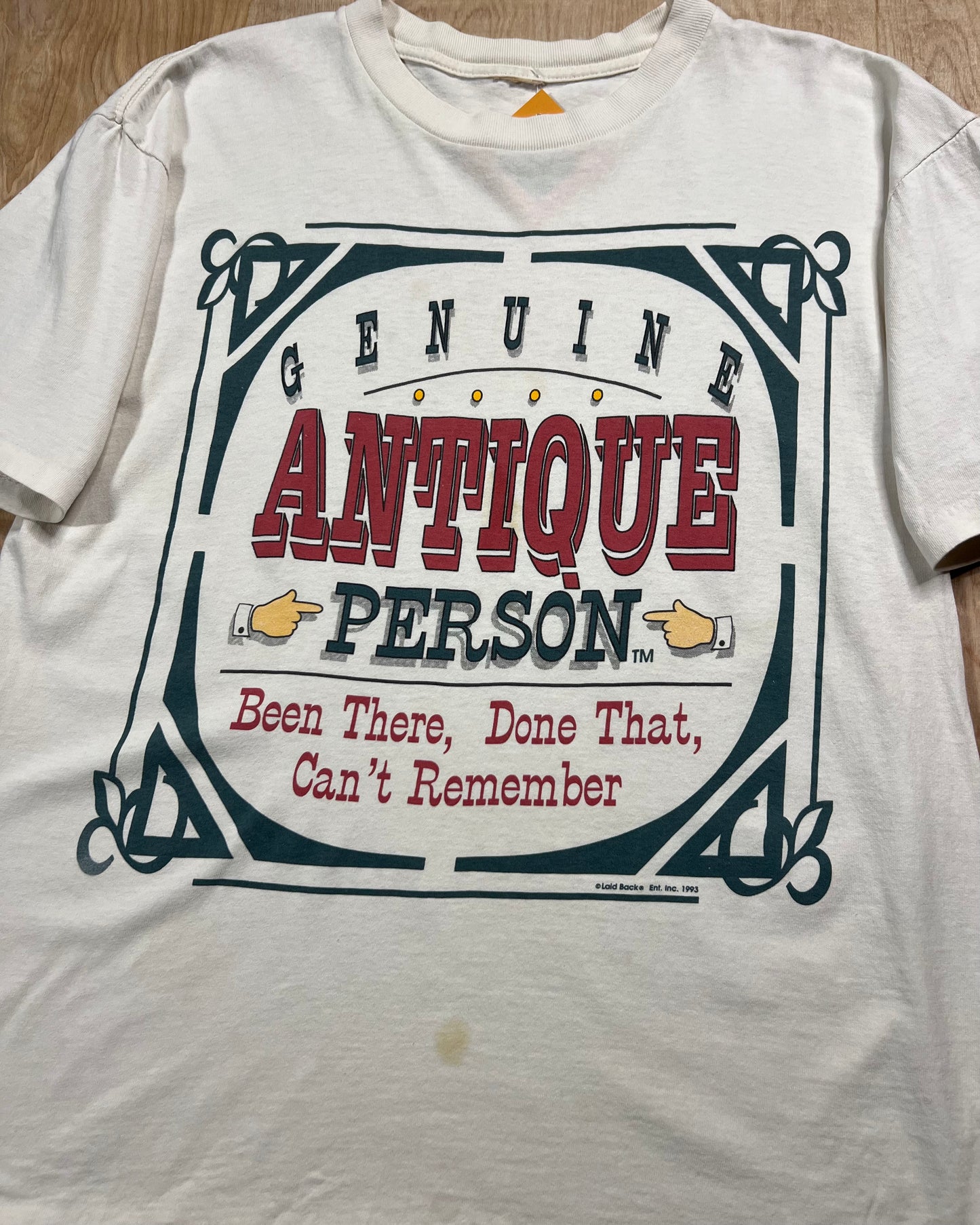 1993 Genuine Antique Person "Been There, Done That, Can't Remember" Single Stitch T-Shirt