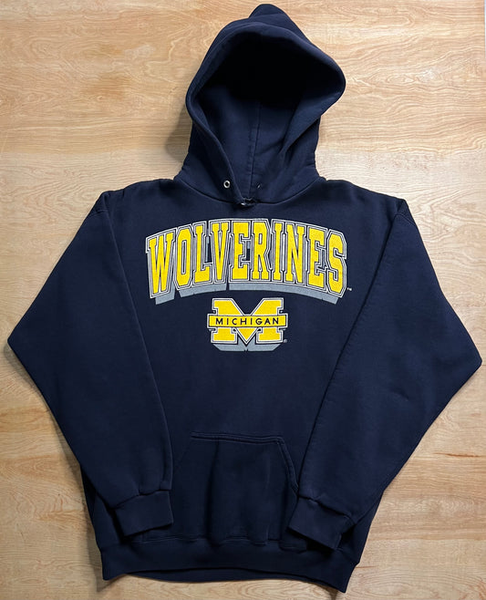1990's University of Michigan Wolverines Logo 7 Hoodie