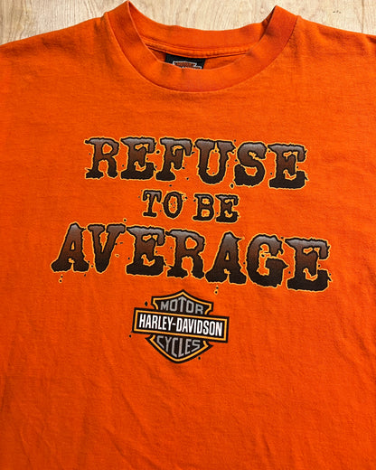 1997 Harley Davidson "Refuse to be Average" Twin Cities, Minnesota T-Shirt