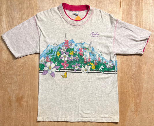 1991 Meeker Colorado Wraparound Mountain Scene T-Shirt