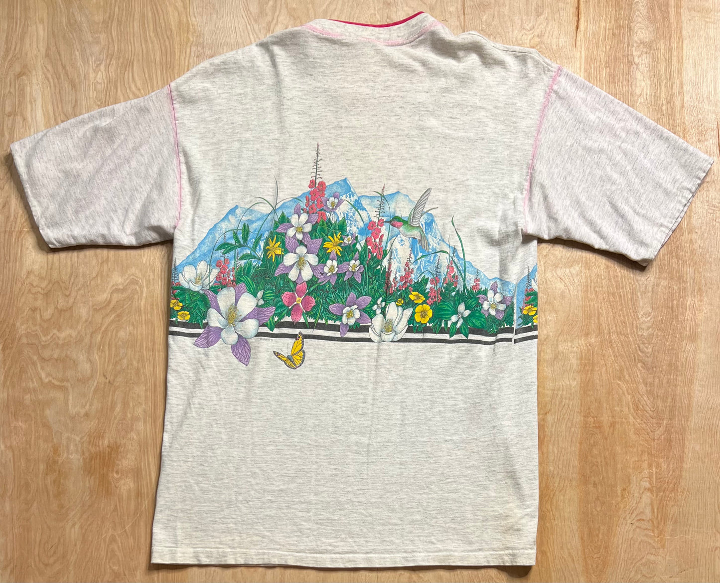 1991 Meeker Colorado Wraparound Mountain Scene T-Shirt