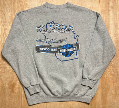 Vintage Harley Davidson St. Croix, Wisconsin Crewneck