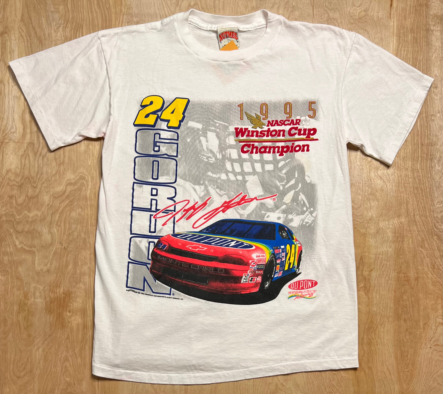 1995 Jeff Gordon Nascar Winston Cup Champion Single Stitch T-Shirt