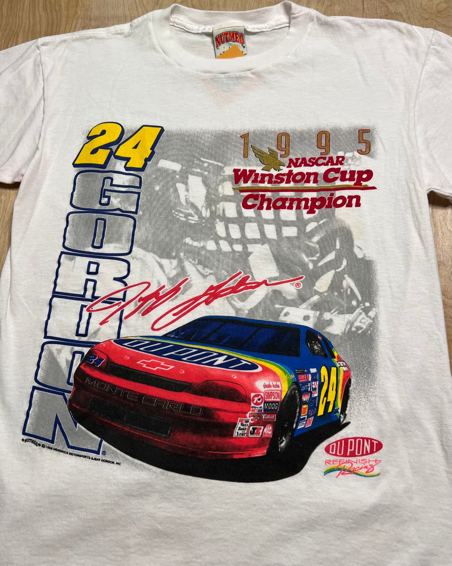 1995 Jeff Gordon Nascar Winston Cup Champion Single Stitch T-Shirt