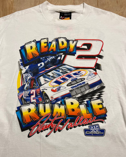 Vintage Miller Lite Rusty Wallace "Ready 2 Rumble" T-Shirt