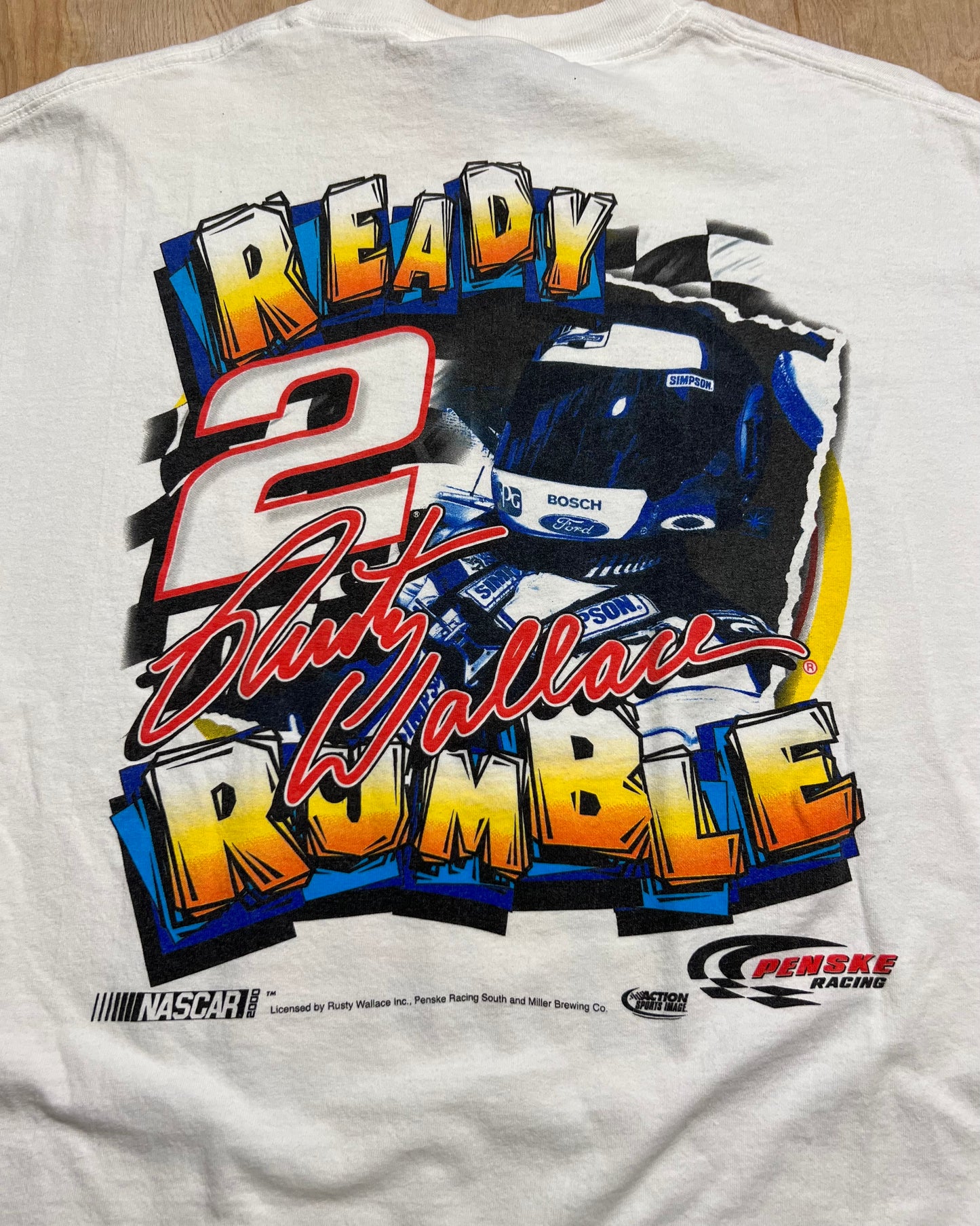 Vintage Miller Lite Rusty Wallace "Ready 2 Rumble" T-Shirt