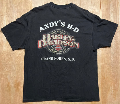 1998 Harley Davidson "Chrome Classic" Grand Forks, North Dakota T-Shirt