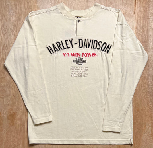 1990's Harley Davidson V-Twin Power Long Sleeve Shirt
