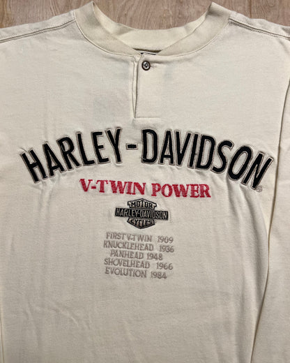 1990's Harley Davidson V-Twin Power Long Sleeve Shirt