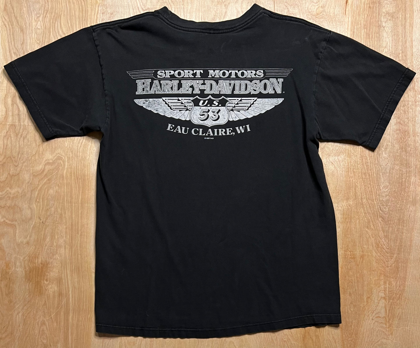 2002 Harley Davidson Eagle Eau Claire, Wisconsin T-Shirt