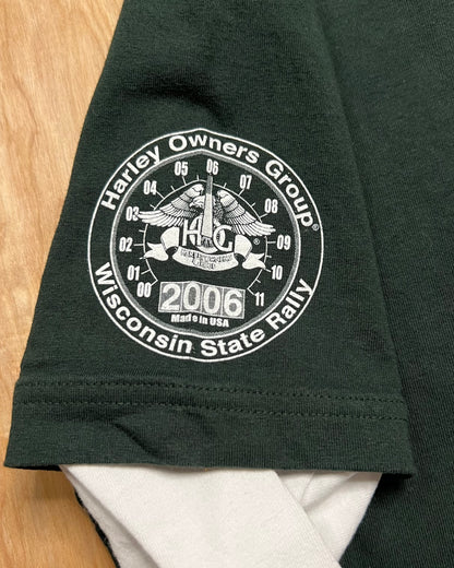 2006 Wisconsin Harley Owners Group Green Bay State Rally Long Sleeve Shirt