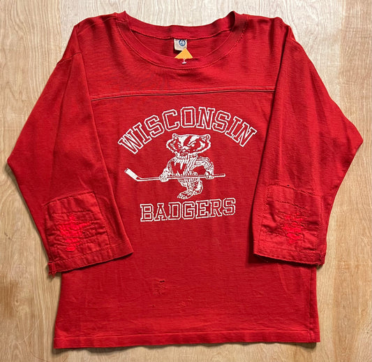 1980's Wisconsin Badgers Hockey Long Sleeve