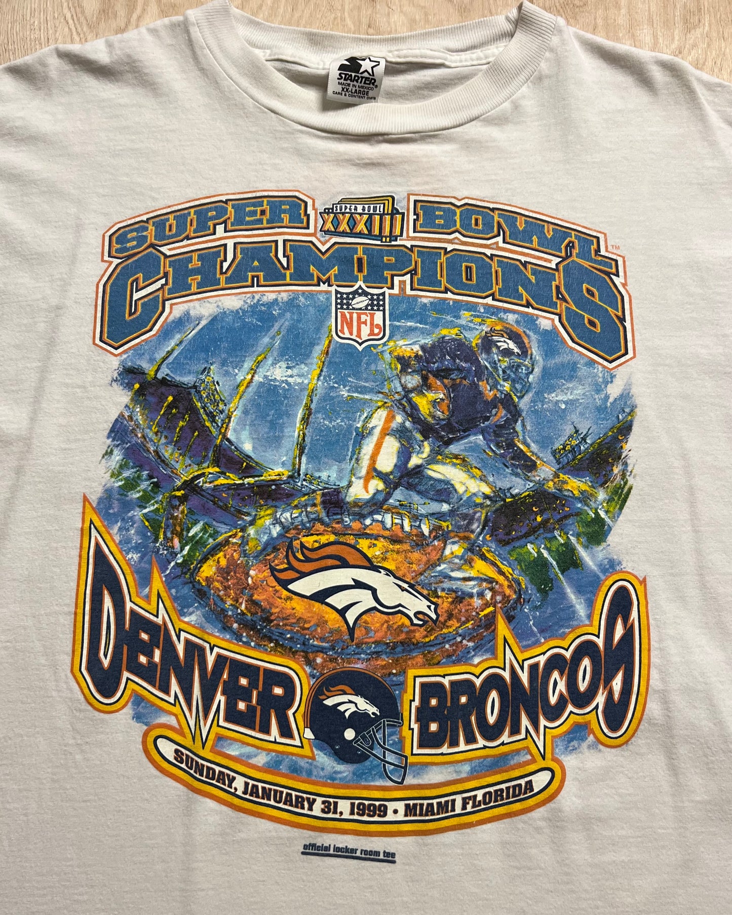 1999 Denver Broncos Super Bowl Champions Starter T-Shirt