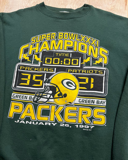 1997 Green Bay Packers Super Bowl Champions Crewneck